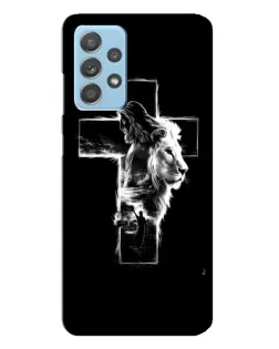 Чехол для Samsung Galaxy A23 с картинкой «Сияющий крест Jesus»