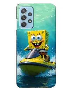 Чехол для Samsung Galaxy A23 с картинкой «Спанч Боб на гидроцикле» Чехол для Samsung Galaxy A23 с картинкой «Спанч Боб на гидроцикле»