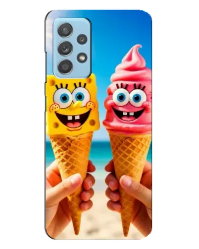 Чехол для Samsung Galaxy A23 с картинкой «Спанч Боб мороженое» Чехол для Samsung Galaxy A23 с картинкой «Спанч Боб мороженое»