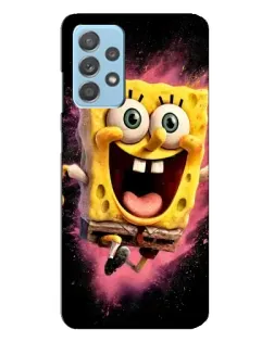 Чехол для Samsung Galaxy A23 с картинкой «Взрывной Спанч Боб»