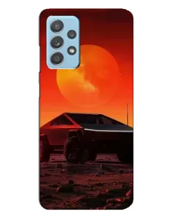 Чехол для Samsung Galaxy A23 с картинкой «Cybertruck на Марсе»