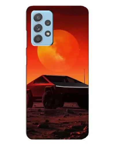 Чехол для Samsung Galaxy A23 с картинкой «Cybertruck на Марсе»
