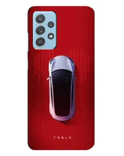 Чехол для Samsung Galaxy A23 с картинкой «Tesla Top View»