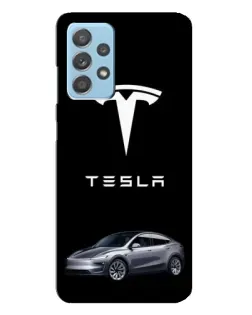 Чехол для Samsung Galaxy A23 с картинкой «Tesla Model Y»