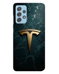 Чехол для Samsung Galaxy A23 с картинкой «Мраморная Tesla Gold»