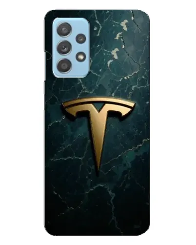 Чехол для Samsung Galaxy A23 с картинкой «Мраморная Tesla Gold»