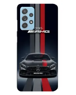 Чохол для Samsung Galaxy A23 з картинкою «Mercedes — білий карбон»