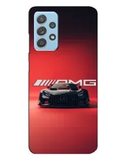 Чехол для Samsung Galaxy A23 с картинкой «Mercedes AMG — красная линия»