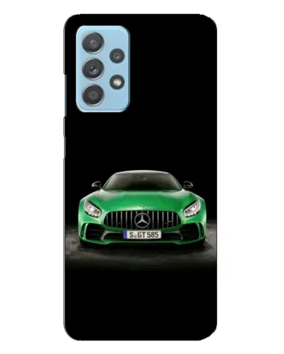 Чехол для Samsung Galaxy A23 с картинкой «Mercedes — неоновый лого»