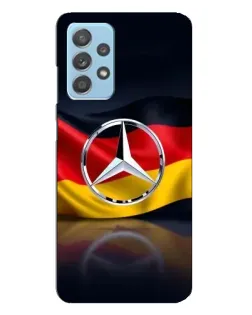 Чехол для Samsung Galaxy A23 с картинкой «Mercedes — флаг Германии»