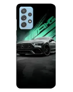 Чехол для Samsung Galaxy A23 с картинкой «Темный Mercedes AMG»