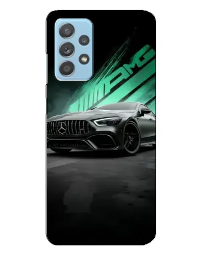 Чехол для Samsung Galaxy A23 с картинкой «Темный Mercedes AMG»