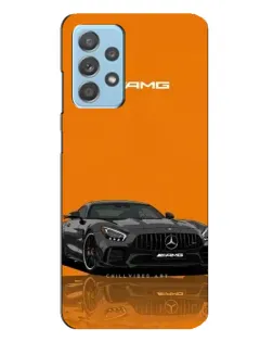 Чехол для Samsung Galaxy A23 с картинкой «Оранжевый Mercedes AMG»