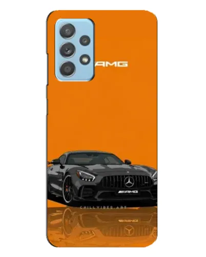 Чехол для Samsung Galaxy A23 с картинкой «Оранжевый Mercedes AMG»