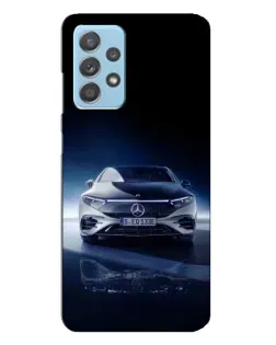 Чехол для Samsung Galaxy A23 с картинкой «Ночной Mercedes EQ»