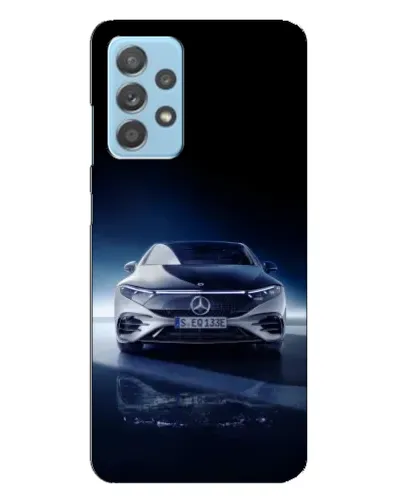 Чехол для Samsung Galaxy A23 с картинкой «Ночной Mercedes EQ»