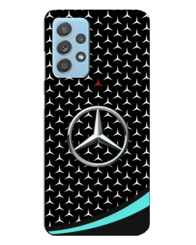Чехол для Samsung Galaxy A23 с картинкой «Mercedes — бирюзовый акцент»
