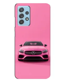 Чехол для Samsung Galaxy A23 с картинкой «Розовый Mercedes AMG»
