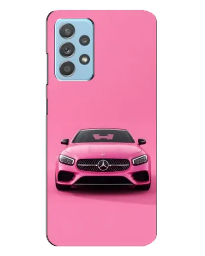 Чехол для Samsung Galaxy A23 с картинкой «Розовый Mercedes AMG»