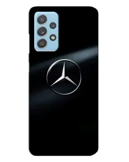 Чехол для Samsung Galaxy A23 с картинкой «Mercedes на металле»