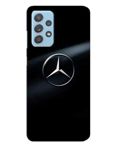 Чехол для Samsung Galaxy A23 с картинкой «Mercedes на металле»