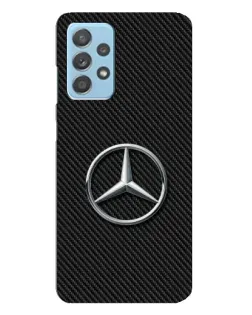 Чехол для Samsung Galaxy A23 с картинкой «Карбоновый Mercedes стиль»