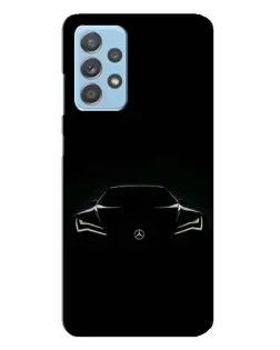 Чехол для Samsung Galaxy A23 с картинкой «Mercedes — силуэт авто»