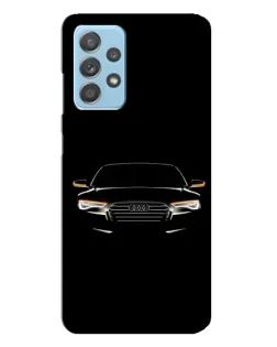Чехол для Samsung Galaxy A23 с картинкой «Audi — ночной контур»
