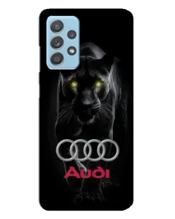 Чехол для Samsung Galaxy A23 с картинкой «Пантера и Audi»