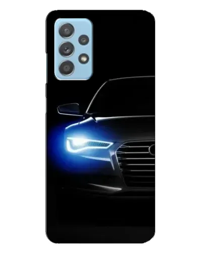 Чехол для Samsung Galaxy A23 с картинкой «Неоновый взгляд Audi»
