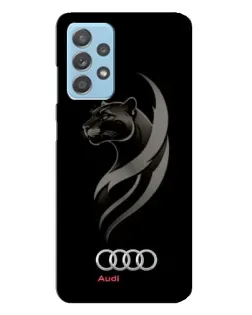 Чехол для Samsung Galaxy A23 с картинкой «Графика — пантера и Audi»