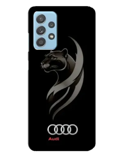 Чехол для Samsung Galaxy A23 с картинкой «Графика — пантера и Audi»
