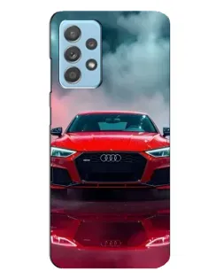 Чехол для Samsung Galaxy A23 с картинкой «Audi RS — красный стиль»