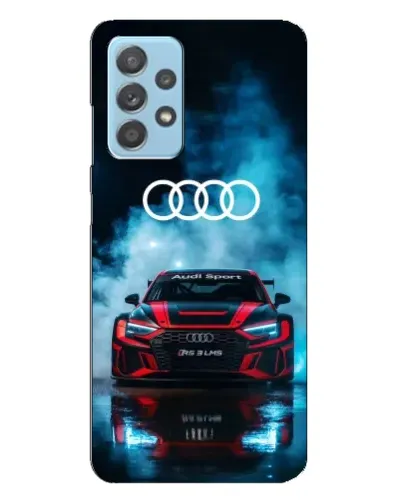 Чехол для Samsung Galaxy A23 с картинкой «Audi Sport — неон»