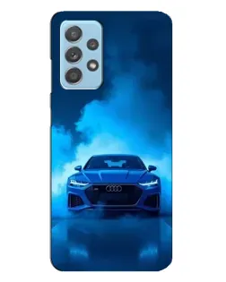 Чехол для Samsung Galaxy A23 с картинкой «Audi — голубая энергия»