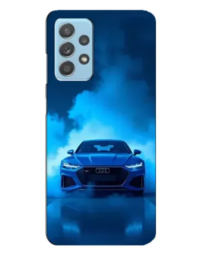 Чехол для Samsung Galaxy A23 с картинкой «Audi — голубая энергия»
