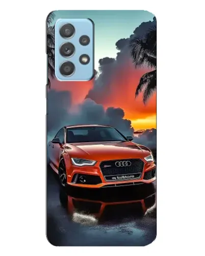 Чехол для Samsung Galaxy A23 с картинкой «Audi — закат»