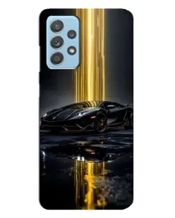 Чехол для Samsung Galaxy A23 с картинкой «Ночной Lamborghini драйв»