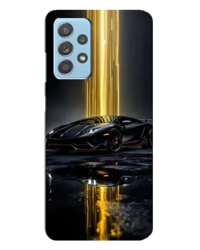 Чехол для Samsung Galaxy A23 с картинкой «Ночной Lamborghini драйв»