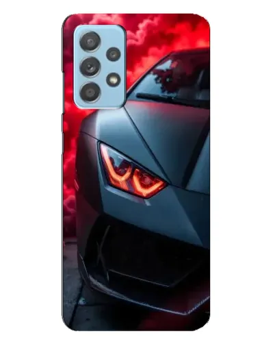 Чехол для Samsung Galaxy A23 с картинкой «Lamborghini красное сияние»