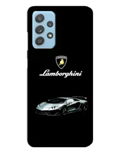 Чехол для Samsung Galaxy A23 с картинкой «Логотип Lamborghini классика»