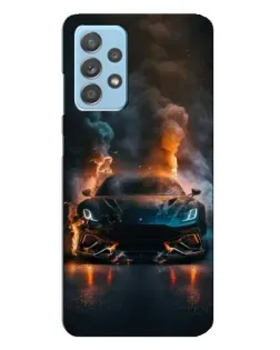 Чехол для Samsung Galaxy A23 с картинкой «Lamborghini дымная эстетика»