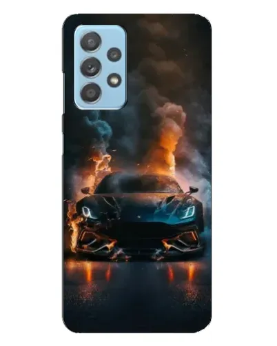 Чехол для Samsung Galaxy A23 с картинкой «Lamborghini дымная эстетика»