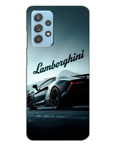 Чехол для Samsung Galaxy A23 с картинкой «Классическая надпись Lamborghini»