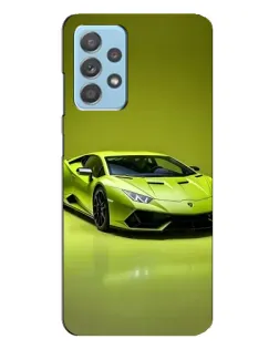 Чехол для Samsung Galaxy A23 с картинкой «Салатовый Lamborghini Huracan»