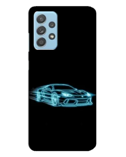 Чехол для Samsung Galaxy A23 с картинкой «Неоновый контур Lamborghini»
