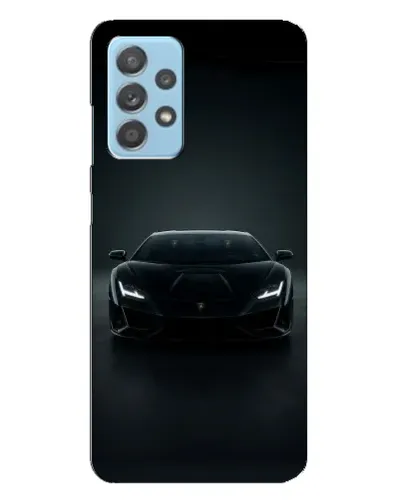 Чехол для Samsung Galaxy A23 с картинкой «Черный Lamborghini Aventador»