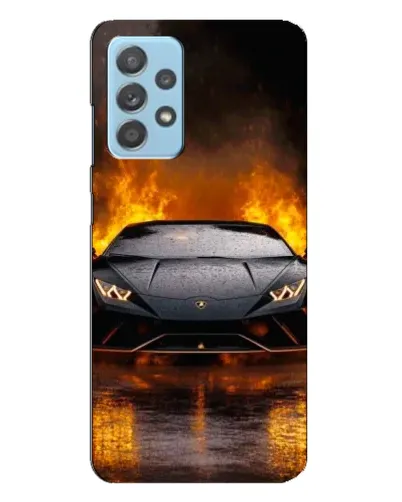 Чехол для Samsung Galaxy A23 с картинкой «Lamborghini в огне»