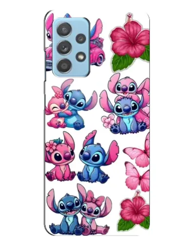 Чехол для Samsung Galaxy A23 с картинкой «Стикеры Stitch и Angel»