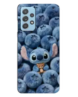 Чехол для Samsung Galaxy A23 с картинкой «Стич и голубика»
